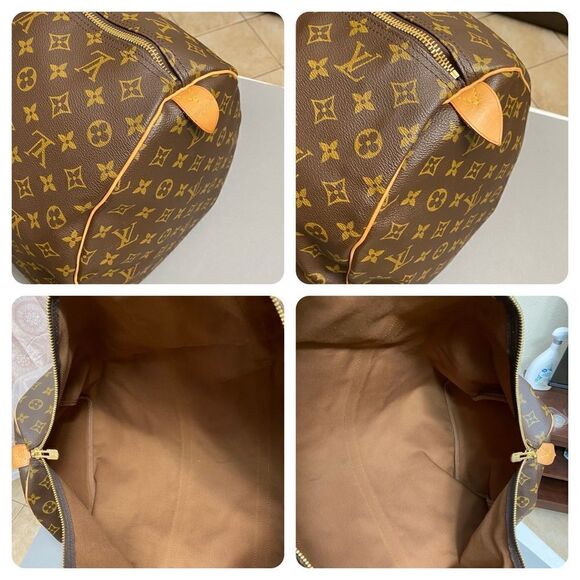 LOUIS VUITTON Monogram Keepall 55 Travel Bag 🧳 LV 29 - Picture 15 of 17